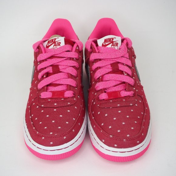 Nike Air Force 1 GS Girls Shoes Dark Red - Picture 5 of 12